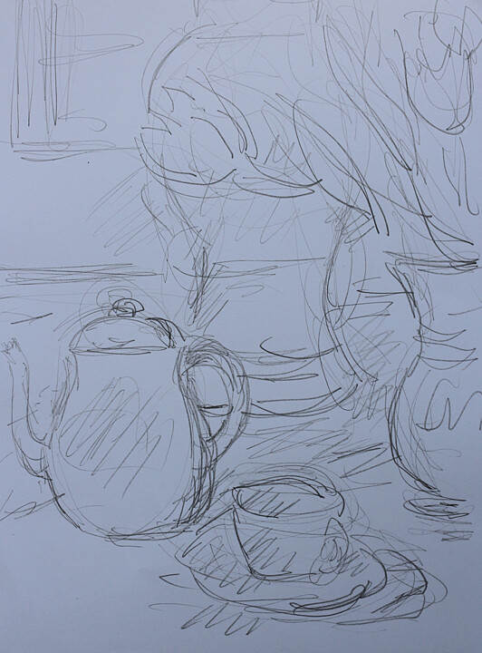 图画,  11.8x8.3 in 