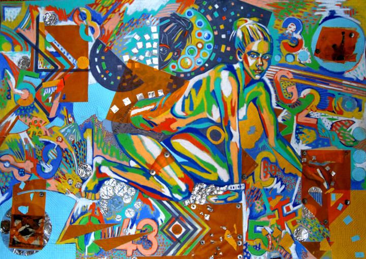 "From the bottom" 绘画, 27.6x39.4 in