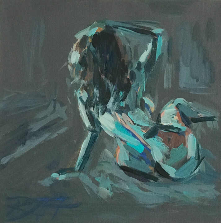 Hold that Pose 绘画, 8x8 in