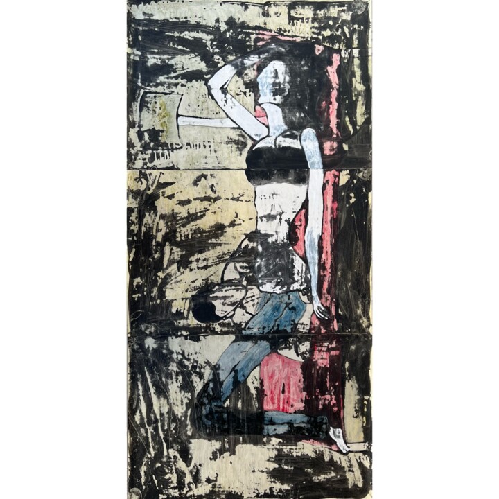 Sans titre 绘画, 113.4x25.6 in