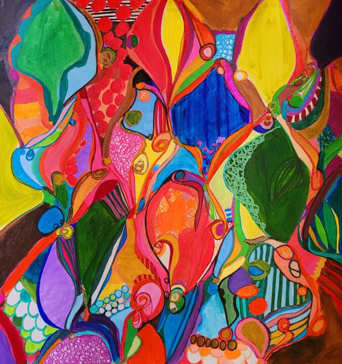 Les impératrices 图画, 16.5x15.9 in
