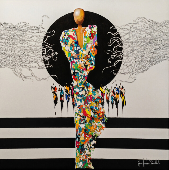 METISSE (Série les "SYLVIE") 绘画, 39.4x39.4 in