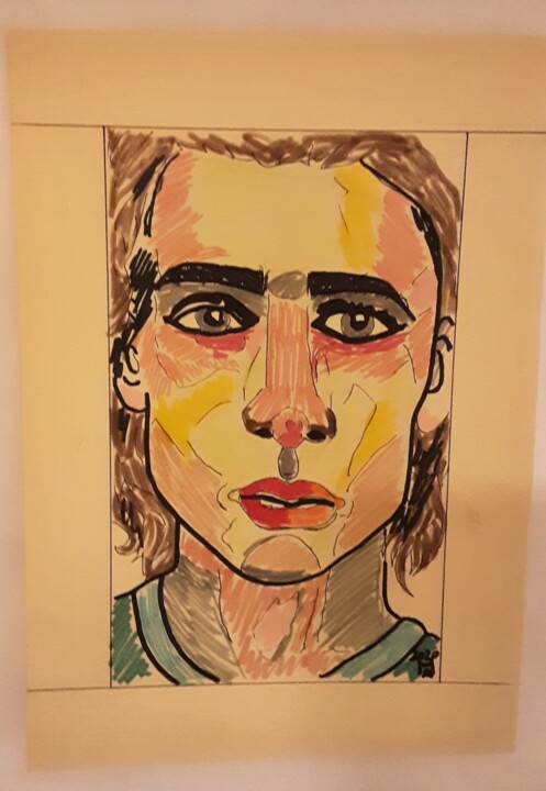 Il giardiniere. 绘画, 13.4x9.5 in