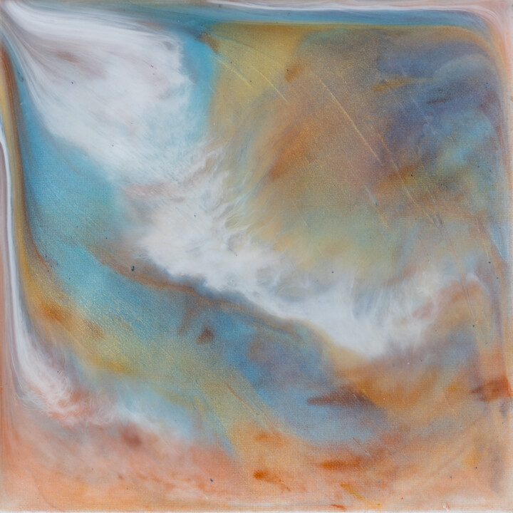 Painting titled "Betoverende kleuren…" by Barbara De Kort, Original Artwork, Resin