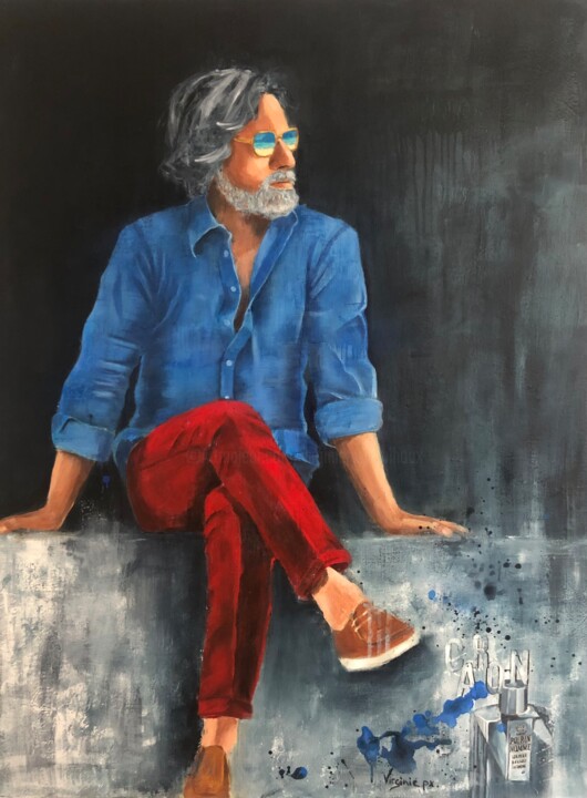 Reflets 绘画, 45.7x35 in