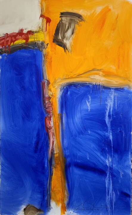Saturday, 00.26 a.m. 绘画, 44.9x27.6 in
