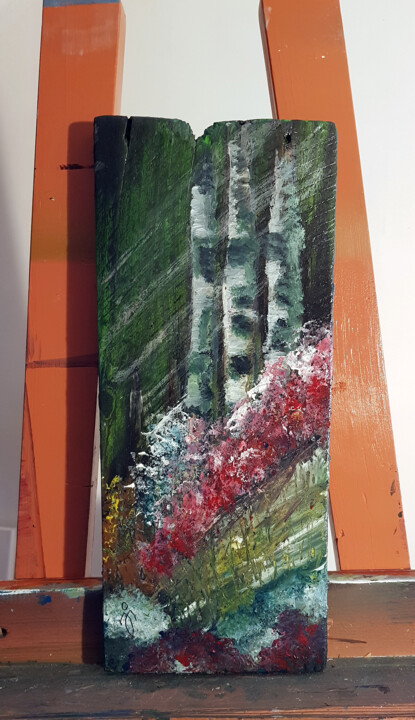 绘画,  16.7x7.1 in 