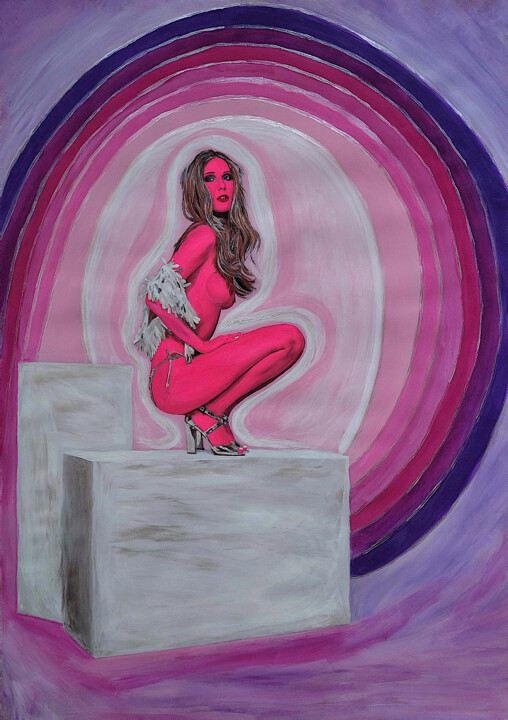 Orion Girl No 12 - Nu 绘画, 24x16.9 in