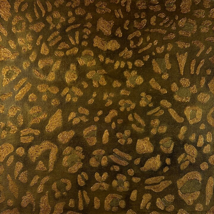 Leopard pattern 绘画, 15.8x15.8 in