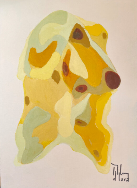 GALGO AFGANO 绘画, 13x9.5 in