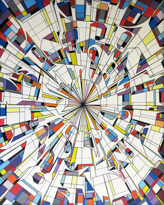 European subways 绘画, 39.4x31.5 in