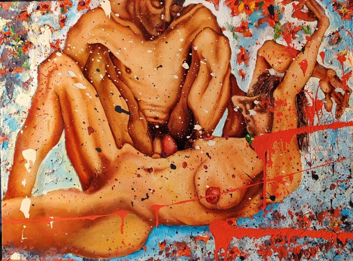 Adam und Eva 绘画, 23.6x31.5 in