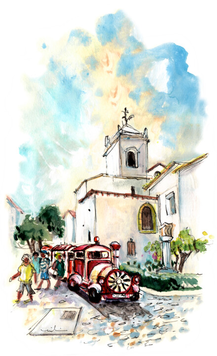 Painting titled "Tavira 05" by Miki De Goodaboom, Original Artwork, Watercolor