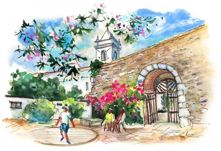 Painting titled "Tavira 07" by Miki De Goodaboom, Original Artwork, Watercolor