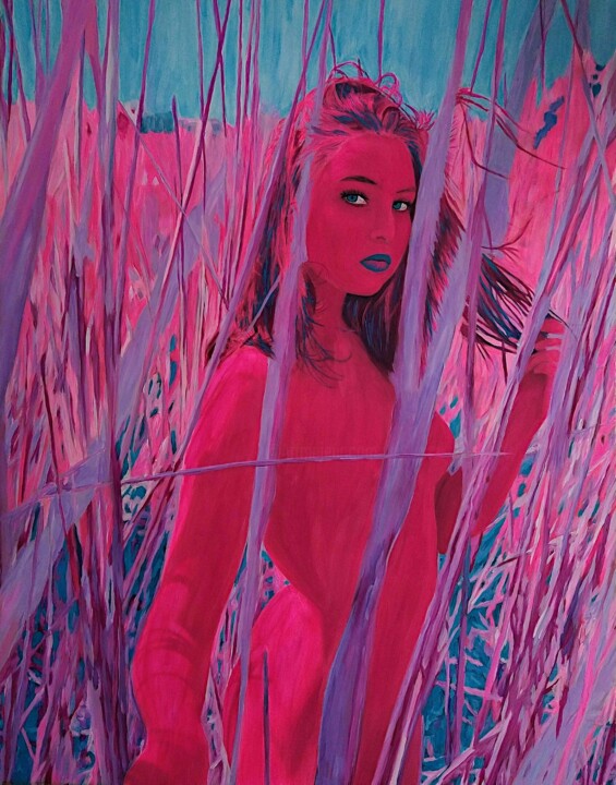 Phoebe 绘画, 20.9x16.5 in