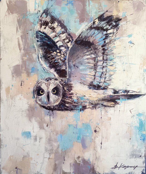 "Wherever I want, I fly there" oil on canvas 60*50 cm 绘画, 23.6x19.7 in
