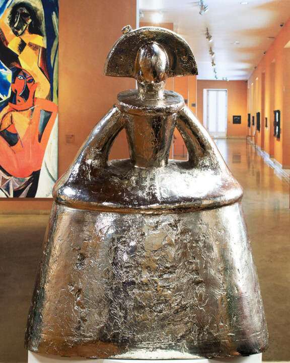 Infant Girl of Velazquez Nickel 雕塑, 26x20.1 in
