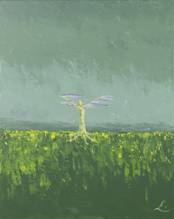 Prière 绘画, 19.7x15.8 in