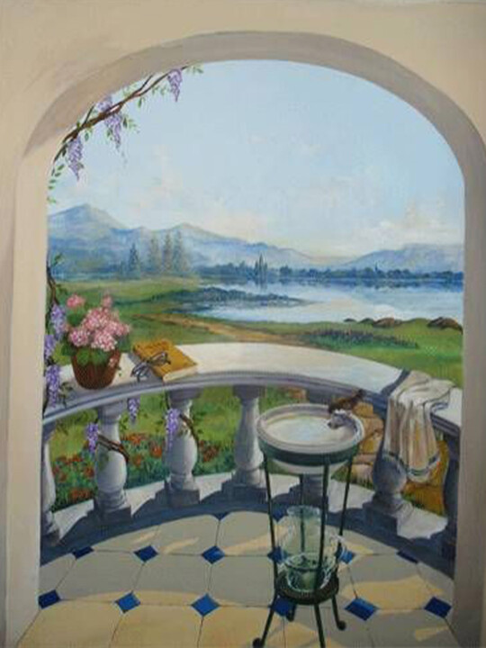 Il mio momento di serenità Painting, 78.7x59.1 in
