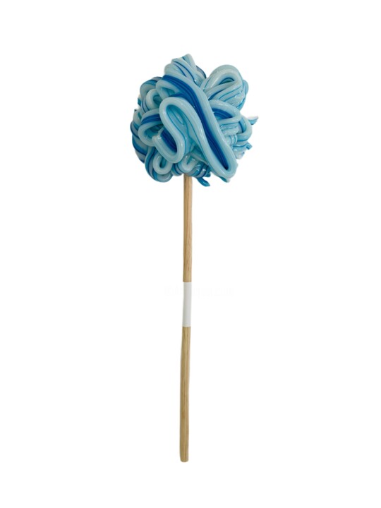 Lollipop Blue Java 2 雕塑, 27.8x8.3 in