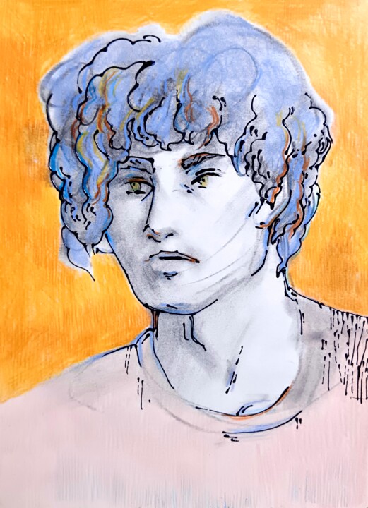 Portrait of a boy Resim, 11,6x8,3 in