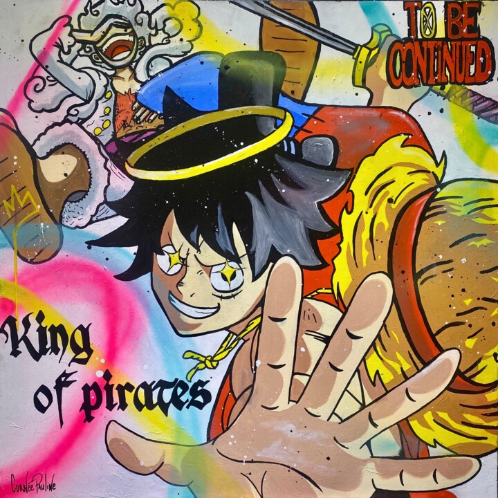 Luffy Gear 5 绘画, 31.5x31.5 in