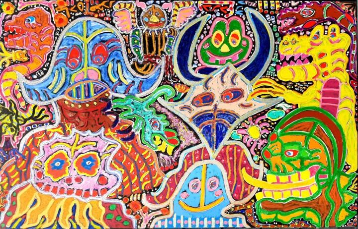 Rebellen auf Metamphetamin Ζωγραφική, 37,4x59,1 in
