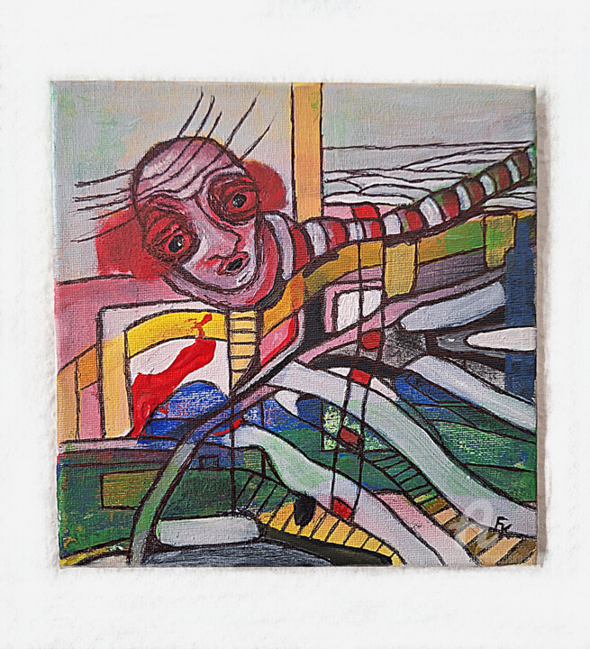 Kleinformat Nr. 15 绘画, 7.9x7.9 in