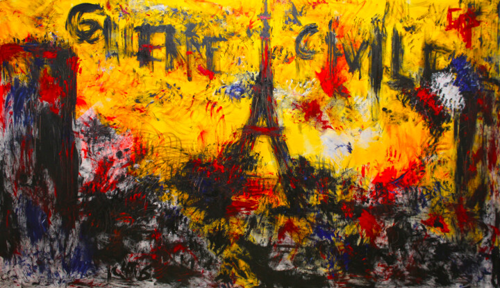 L'embrasement 绘画, 63x106.3 in