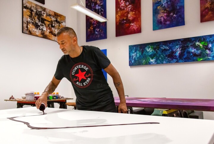 Steps of the making of the work