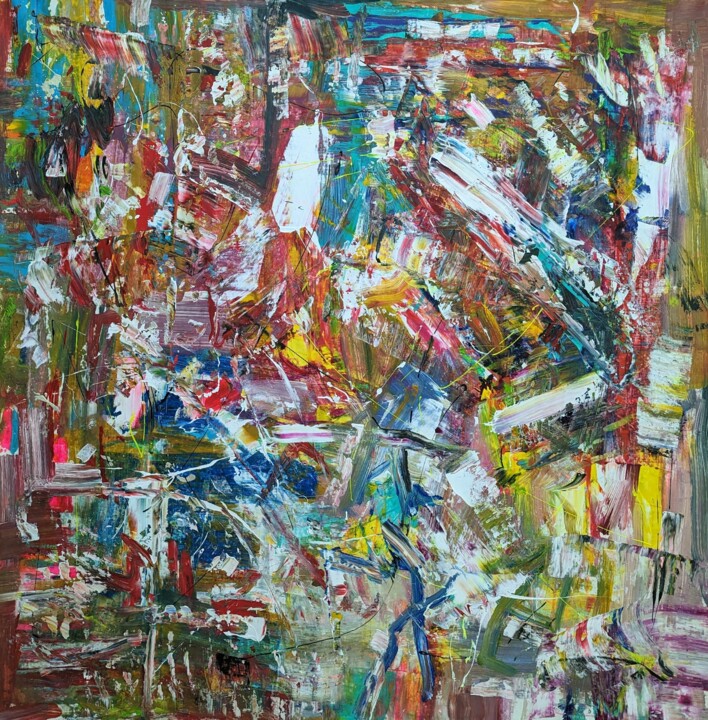 绘画,  57.1x57.1 in 