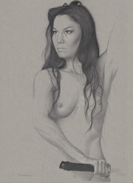 "Onna musha 2 (21:49)" 图画, 11.9x8.6 in