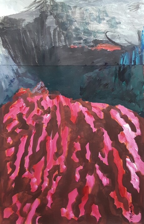 Pintura titulada "LA LAVE" por Mchartrie, Obra de arte original, Acrílico