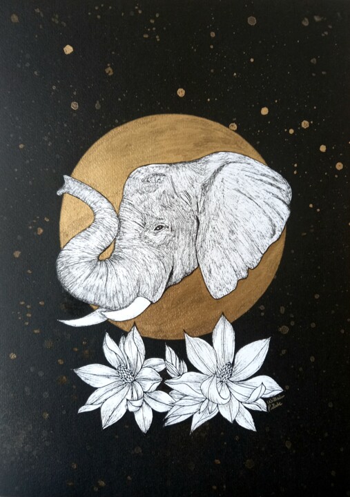 Flora Animales 2 拼贴, 11.8x7.9 in