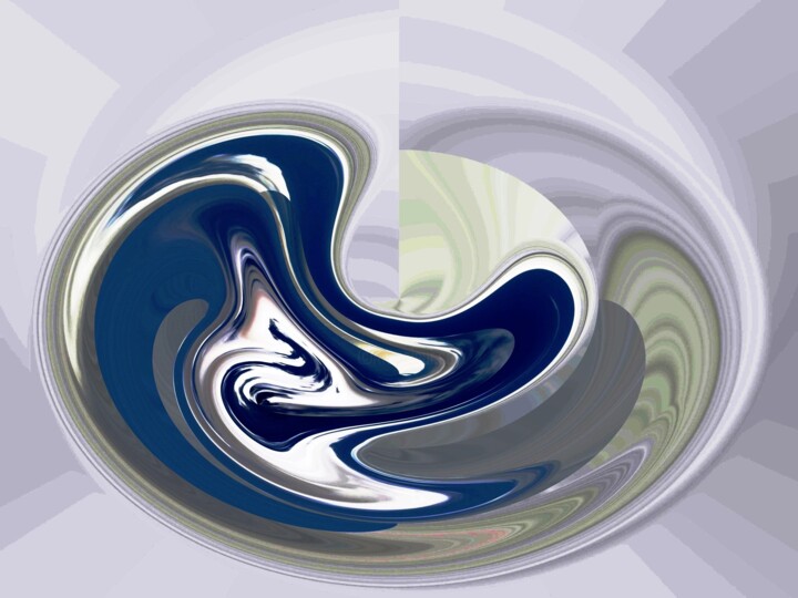Digital Arts titled "Digital Abstract No…" by Shahriar Aghakhani, Original Artwork, Digital Painting