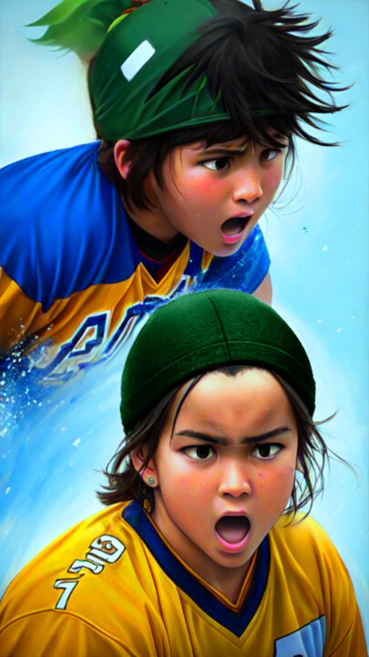 数字艺术 标题为“EMOTIONS ON THE FIE…” 由Mahesh Tolani, 原创艺术品, 数字油画