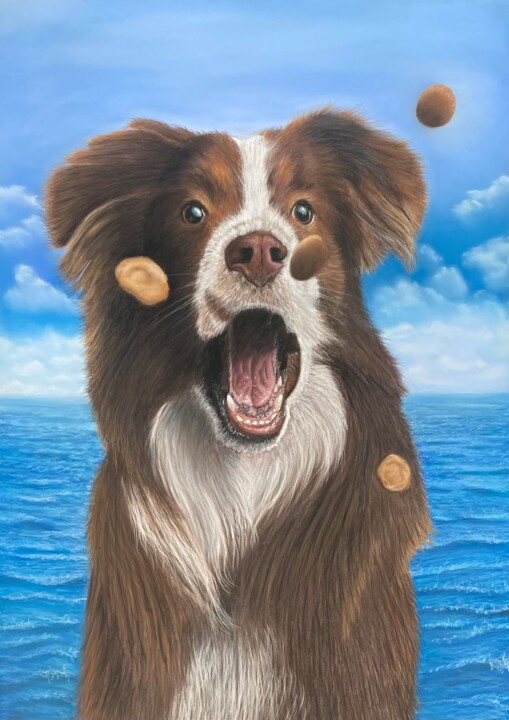 Le gourmand 绘画, 27.6x19.7 in