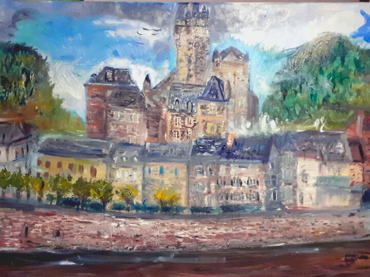 Estaing 绘画, 23.6x36.2 in