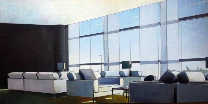 AIRPORT Tablo, 15,8x31,5 in