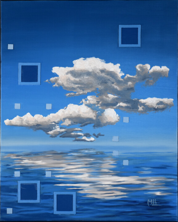 Head in the clouds 绘画, 31.9x25.6 in