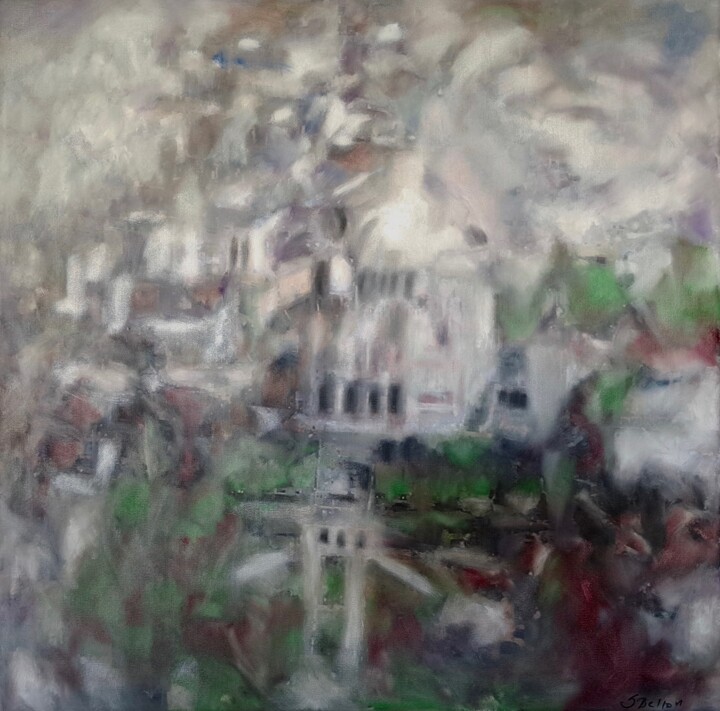 Sacré-Cœur Aerial View Картина, 23,6x23,6 in