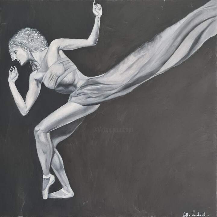 Lightness and grace 绘画, 39.4x39.4 in