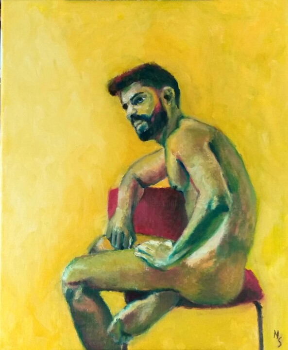 绘画,  18.1x15 in 