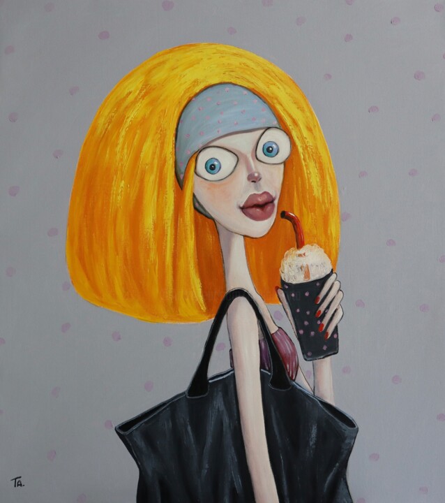 The Blond 绘画, 39.4x35.4 in