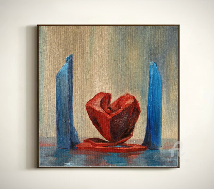 Stone Heart 绘画, 11.8x11.8 in