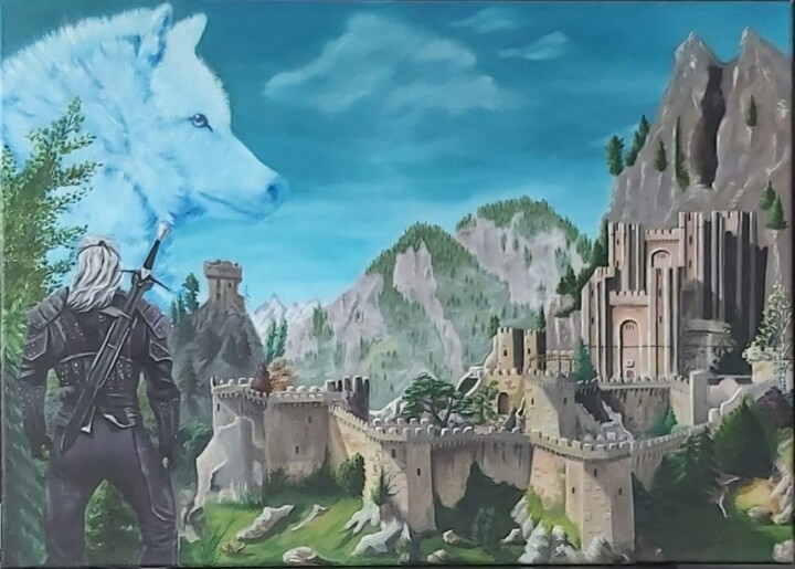 The Witcher 绘画, 19.7x27.6 in