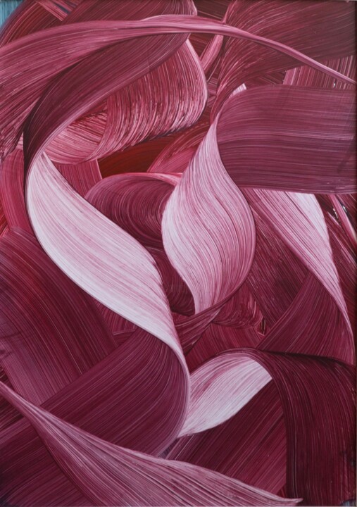 Flow Rosso 绘画, 27.6x19.7 in