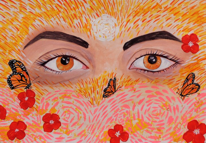 Soul Vision 绘画, 11.6x16.5 in