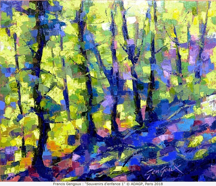 Souvenirs d'enfance Pittura, 18,1x21,7 in