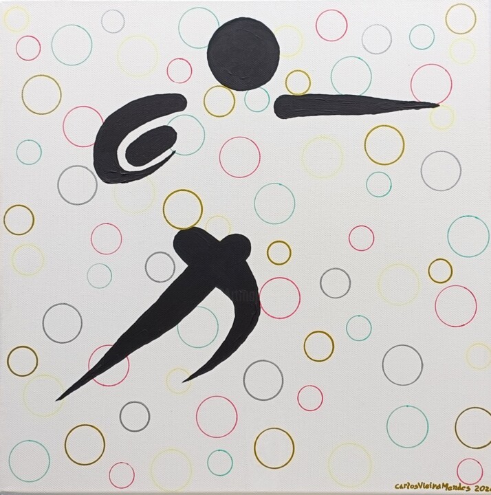 Rugby Paris 2024 图画, 15.8x15.8 in